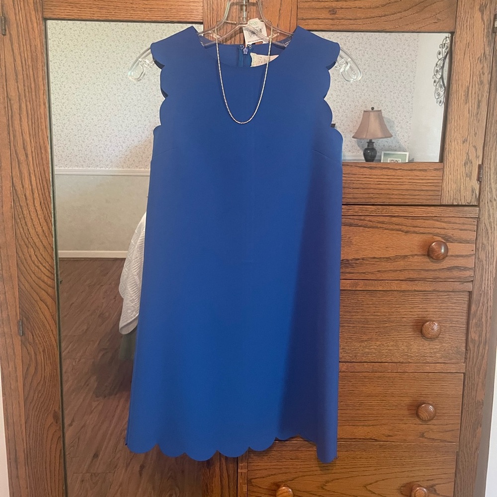 Crewcuts Royal Blue Sleeveless Dress & Necklace